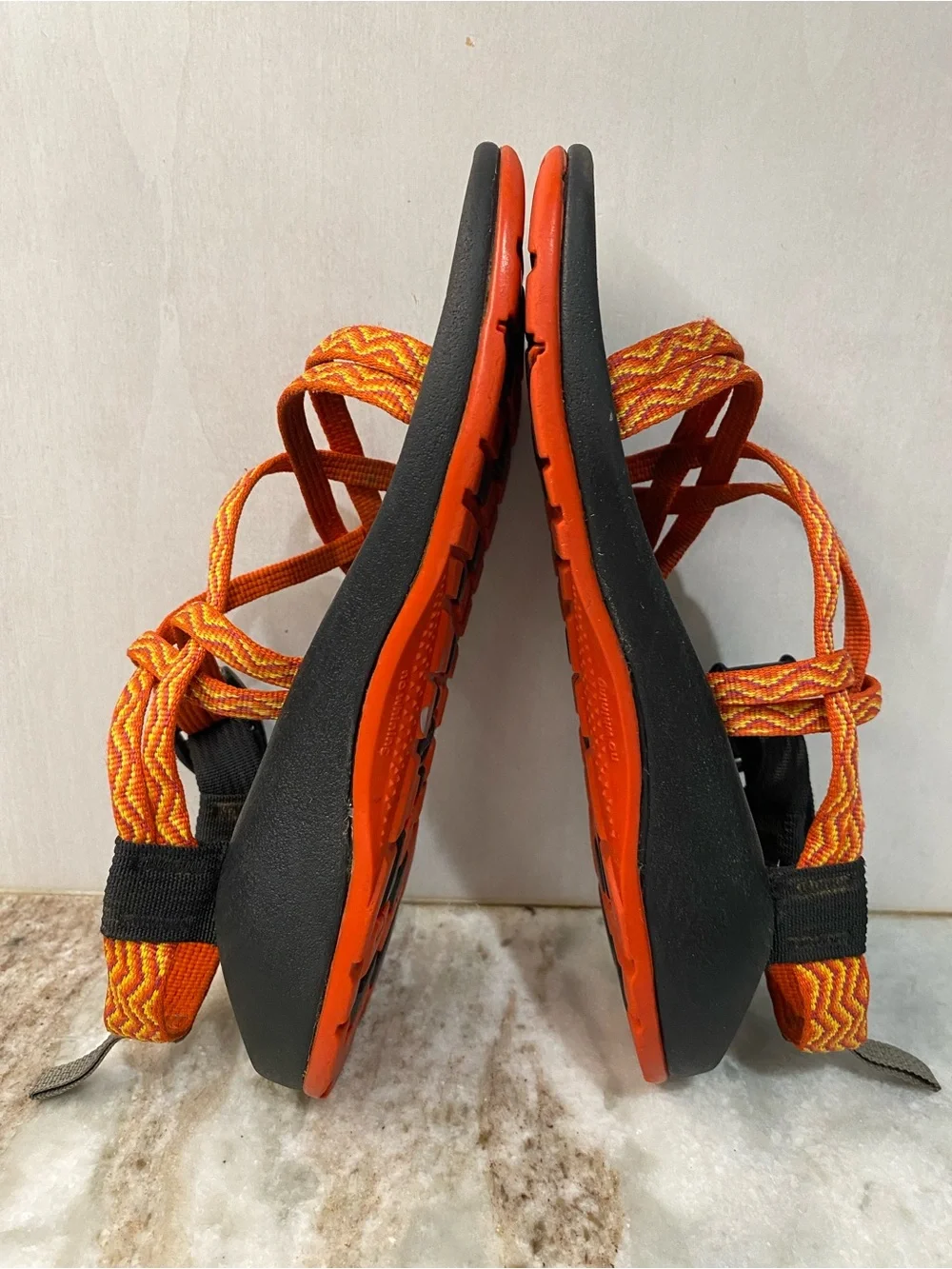 Chaco Kids ZX2 Classic Double Strap Orange Sandals 4